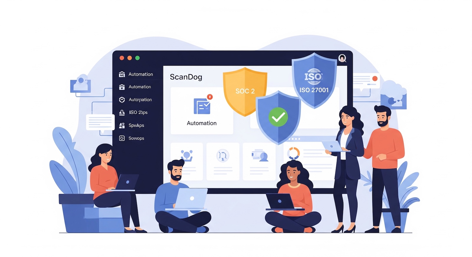 SOC 2 & ISO 27001 Compliance Made Easy | ScanDog solutions